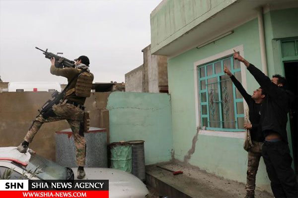تصاویر صحنه هایی از نبرد موصل