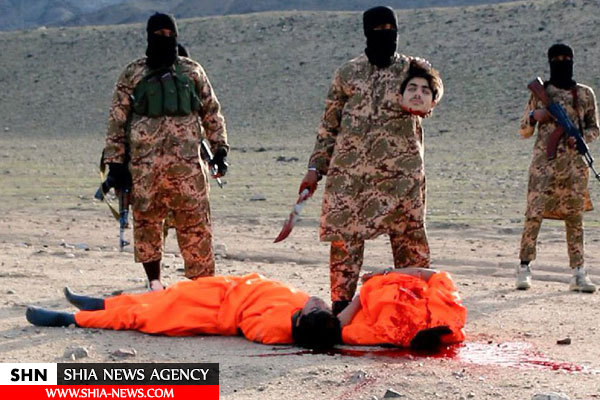 اعدام دو جوان به دست داعش در منطقه آچین افغانستان + تصویر(۱۸+)