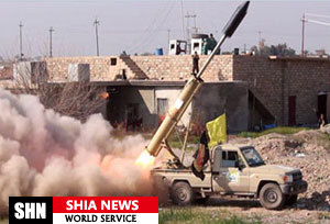 شلیک خمپاره به اهداف داعش با ذکر یا زهرا(س)+ تصویر