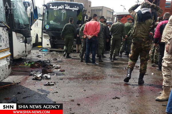 ۳۰ شهید و ۴۵ زخمی در انفجار دو بمب در دمشق + عکس