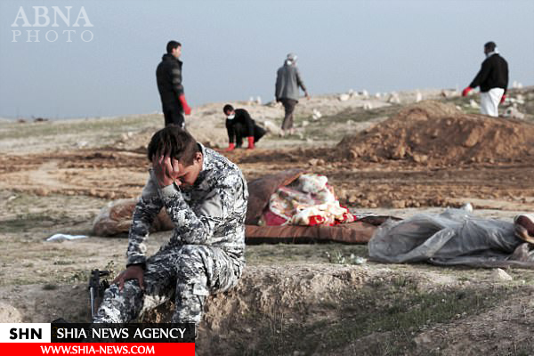 گور دسته‌جمعی ۲۴ عراقی اشک سربازان را درآورد+ تصاویر