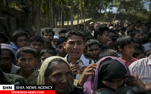 تصاویر تکان دهنده از رسیدن کمک غذایی به مسلمانان روهینگیا
