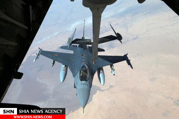 تصاویر جنگ آمریکایی ها با داعش از آسمان