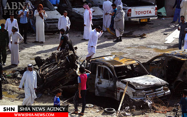دو انفجار تروریستی در شهر شیعه‌نشین سماوه + تصاویر