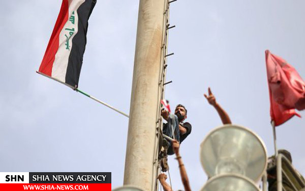 برافراشته شدن پرچم عراق در منطقه راهبردی بشیر + تصاویر