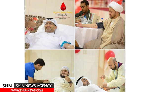 تصاویر اهدای خون به مناسبت ولادت امام حسین(ع) در قطیف