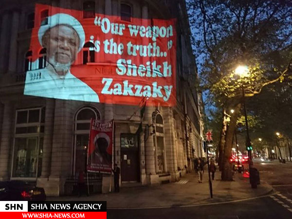 تظاهرات شهروندان لندن در حمایت از شیخ زکزاکی+ تصاویر