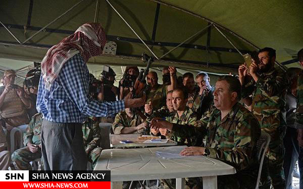 تصاویر پیوستن مبارزان به ارتش سوریه در حسکه