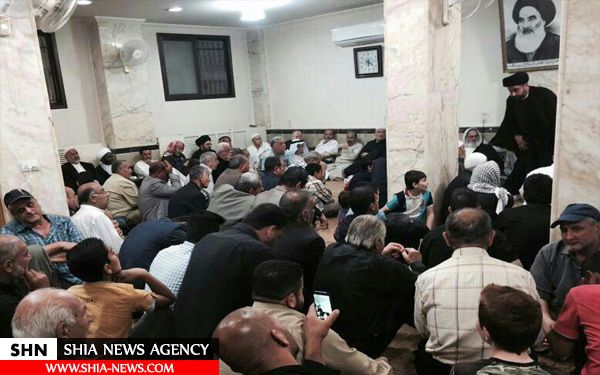 تصاویر عزاداری حضرت زینب(س) در دفتر آیت الله سیستانی در دمشق تصاویر عزاداری حضرت زینب(س) در دفتر آیت الله سیستانی در دمشق