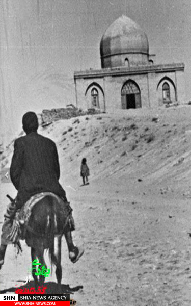 تصویری جالب و قدیمی از مقبره باباطاهر در همدان