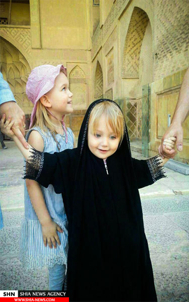 تصویر حجاب دختر فرانسوی در اصفهان
