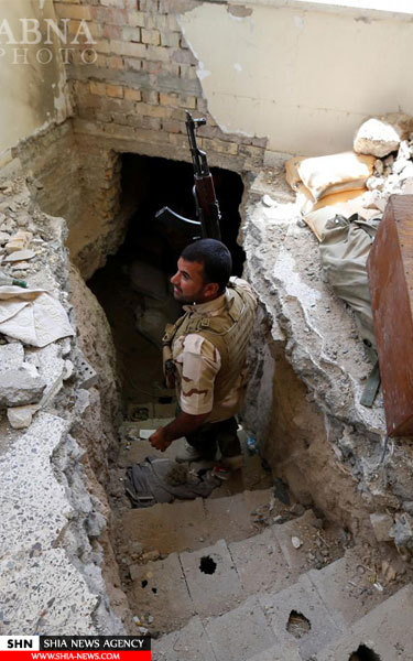 تصاویر تونل های داعش در شهر فلوجه