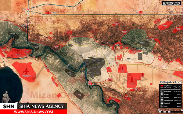 چه مقدار از فلوجه تحت تصرف داعش است؟ + نقشه