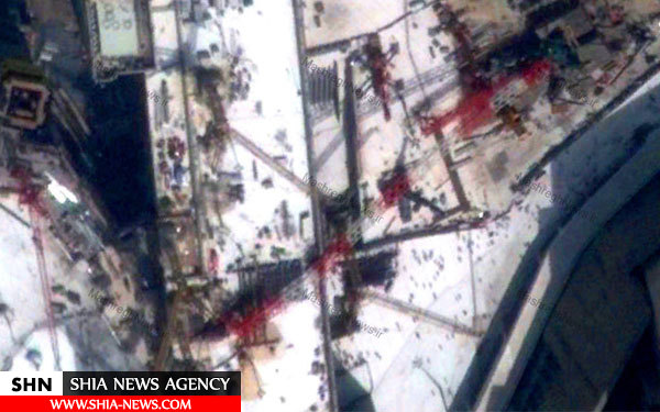 تصاویر ماهواره‌ای فاجعه سقوط جرثقیل در مسجدالحرام