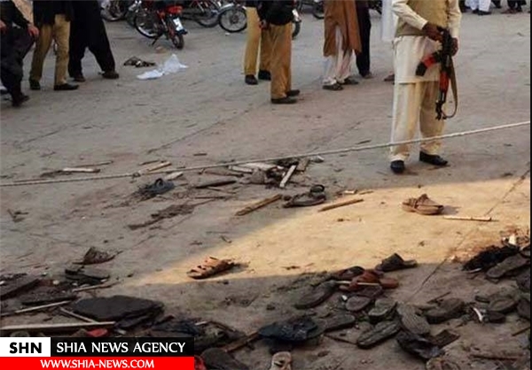 افزایش شمار قربانیان حمله انتحاری به نماز جمعه پاکستان+تصاویر