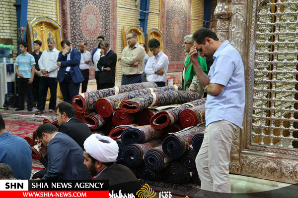 تحویل فرش های کاشان برای حرم امامین عسکریین به دفتر آیت الله سیستانی
