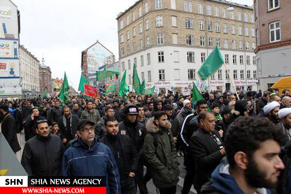 پیاده روی عاشورایی ۱۵ هزار نفر از شیعیان در دانمارک+تصاویر