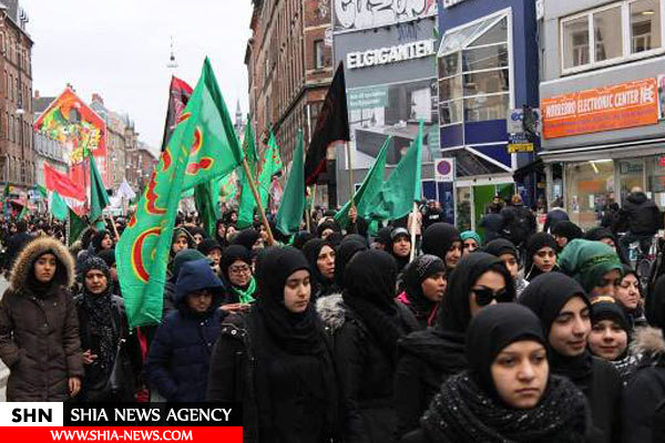 پیاده روی عاشورایی ۱۵ هزار نفر از شیعیان در دانمارک+تصاویر