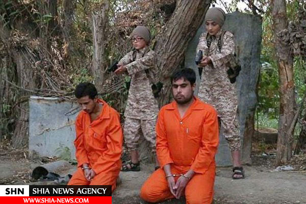 کودکان داعش دو نفر را اعدام کردند+ تصاویر