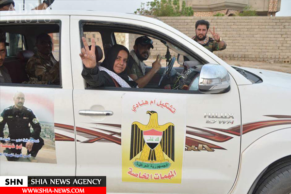 زنی که فرمانده نیروهای بسیج مردمی عراق در جنگ با داعش است + تصاویر