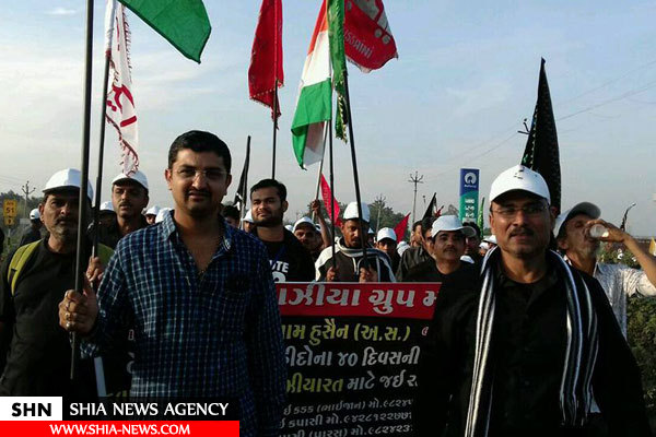 تصاویری از راهپیمایی اربعین عزاداران حسینی در هند