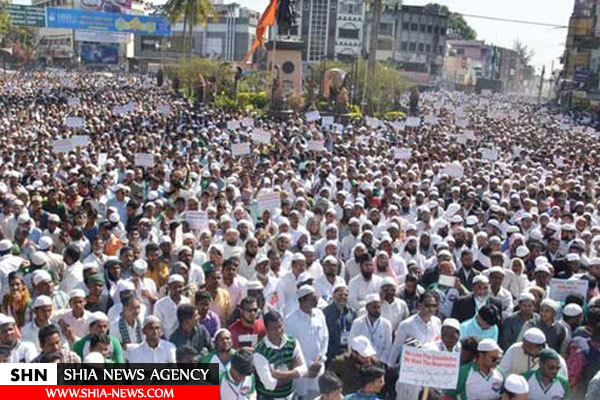 تظاهرات میلیونی مسلمانان هند + تصاویر
