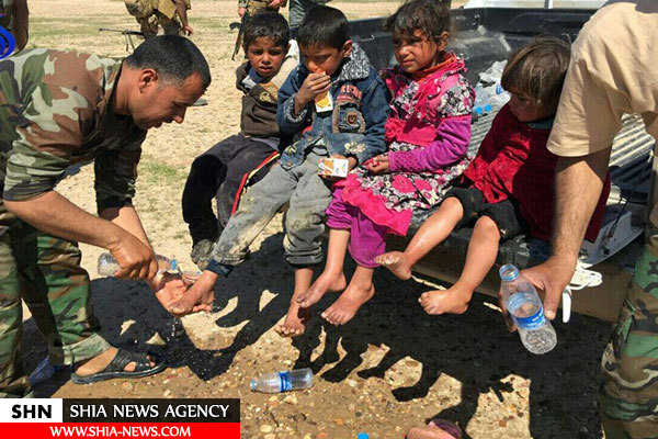 رفتار انسان دوستانۀ بسیج عراق با آوارگان