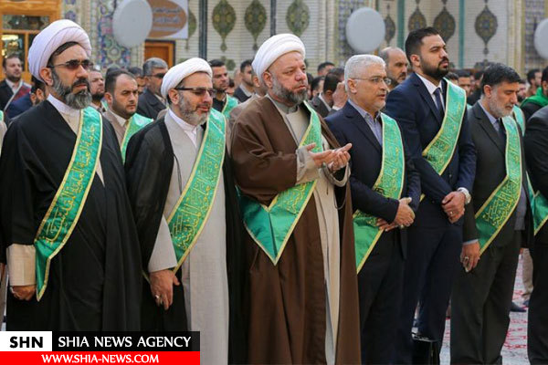 نمایندگان عتبات مقدس ایران، عراق و سوریه در حرم امام علی(ع)+ تصاویر