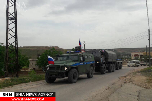 ورود نظامیان ارتش روسیه به شهر عفرین در شمال سوریه + تصاویر