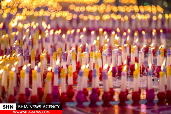 آغاز مراسم روشن کردن هزاران شمع در کربلای معلی+ تصاویر