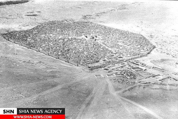 عکس هوایی از شهر نجف در یکصد سال قبل
