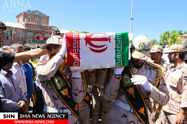 تصاویر مراسم تشییع دو شهید مرزبان در ارومیه