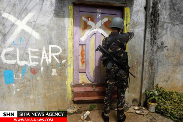 نشانه های داعش روی در و دیوار فیلیپین+ تصاویر