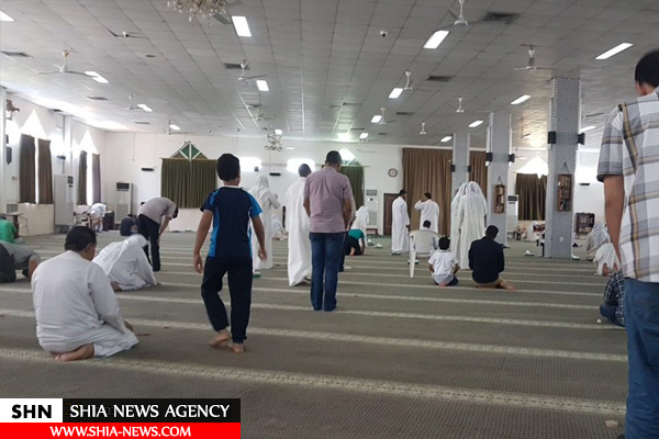 مزدوران آل خلیفه مانع اقامه نماز جمعه در منطقه الدراز شدند + تصاویر