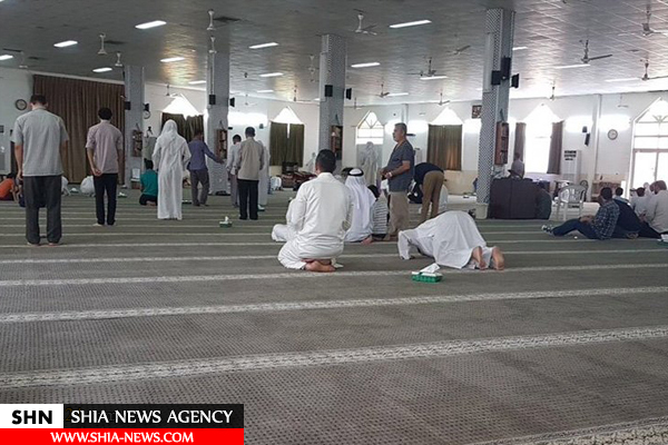مزدوران آل خلیفه مانع اقامه نماز جمعه در منطقه الدراز شدند + تصاویر