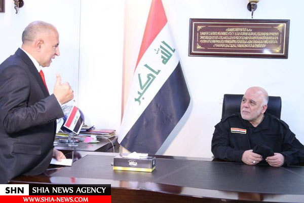 تصاویرنخست وزیر عراق در ساختمان استانداری نینوا