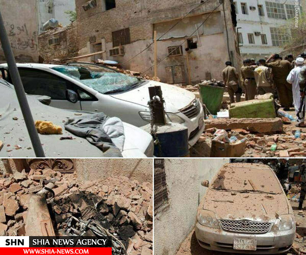 تصویر محل انفجار انتحاری در مکه مکرمه