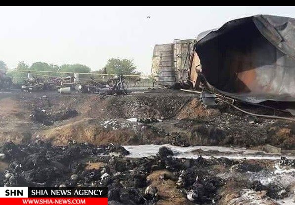 آتش‌سوزی یک تانکر سوخت در پاکستان با ۱۲۰ کشته