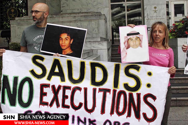 تجمع فعالان حقوق بشر مقابل سفارت عربستان در واشنگتن + تصاویر