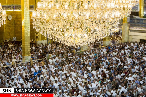 تصاویر نماز عید قربان در حرم حضرت عباس(ع)