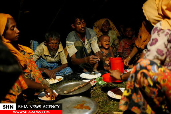 تصاویر فرار مسلمانان روهینگیا از کشتار