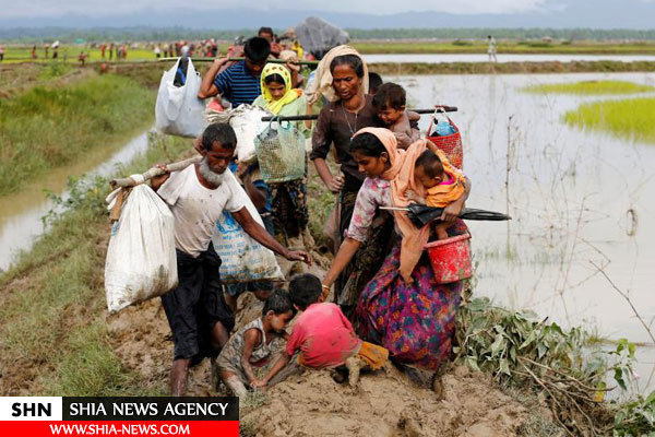 تصاویر فرار مسلمانان روهینگیا از کشتار