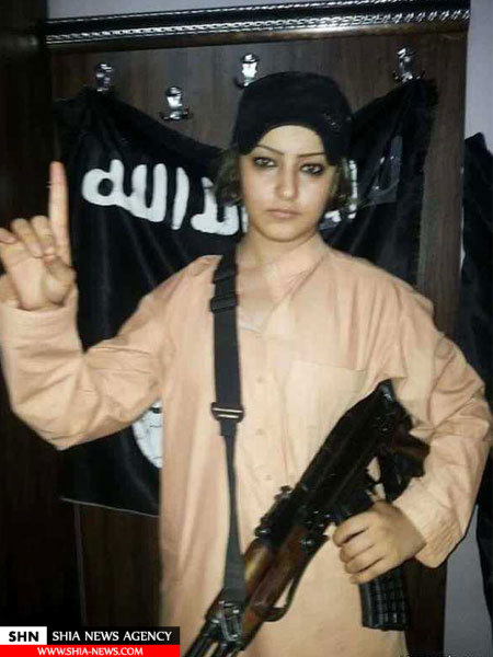 دختر داعشی کشف حجاب کرد + تصویر