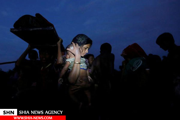 لحظات وحشتناک عبور مسلمانان روهینگیا از رودخانه