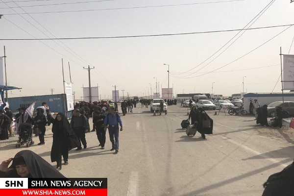 ازدحام شدید مسافران ایرانی در فرودگاه نجف