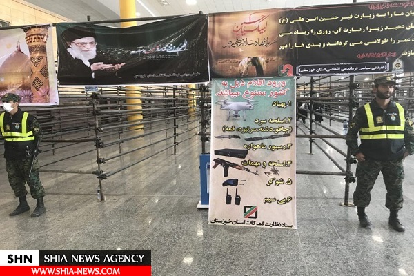 ازدحام شدید مسافران ایرانی در فرودگاه نجف