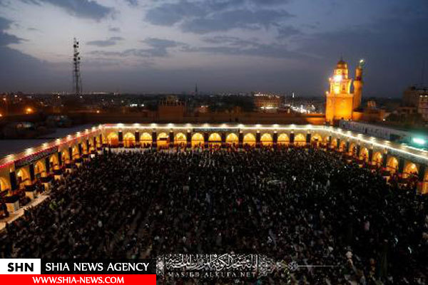 حضور میلیونی زائران اربعین در مسجد کوفه