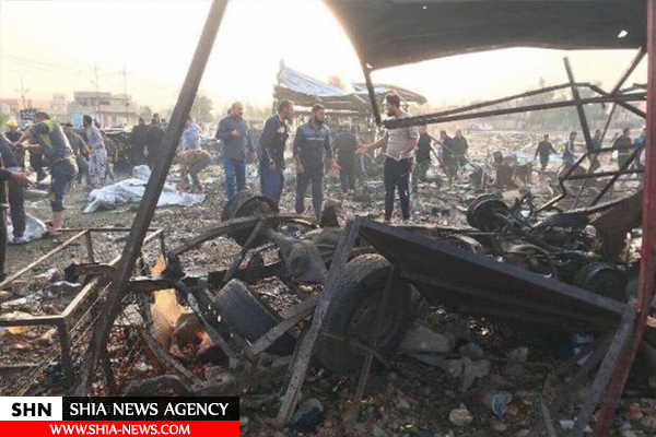 تصاویر انفجار تروریستی در منطقه شیعه نشین طوزخورماتو