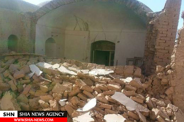 تصویر خسارت زلزله در شهر راور کرمان