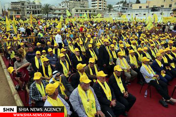 تجمع بزرگ انتخاباتی حزب الله در جنوب لبنان